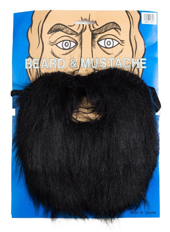 Empire Magic Lumberjack Mountain Man Black Halloween Synthetic Fiber Beard & Moustache Set, For Adult, One Size - Image 1